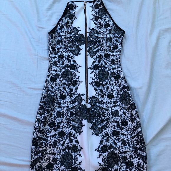 White and black semi formal dress - Picture 2 of 2
